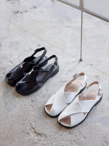 Cross Strap Sandal_2 colors - Byeuuns - Modalova