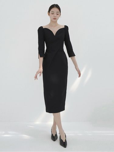 Heart Layered Dress_Black - FLOWOOM - Modalova