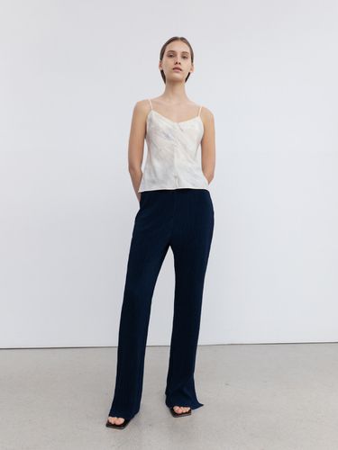 High Rise Pleated Pants (Navy) - RE RHEE - Modalova