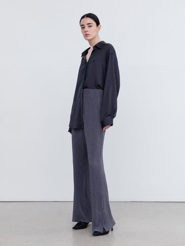 High Rise Pleated Pants (Charcoal) - RE RHEE - Modalova