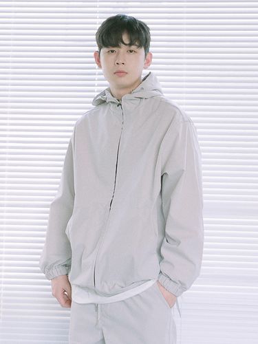 Comfort Training String Hooded Zip-Up_Gray - FANACULT - Modalova