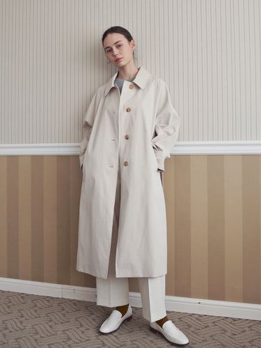 Classic Oversized Fit Trench Coat _ - LOEIL - Modalova