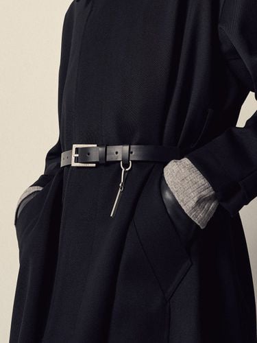 Leather Keyring Belt_Black - NOIRER - Modalova