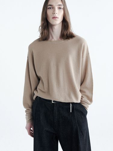 Linen Overfit Knit_Beige - NOIRER - Modalova