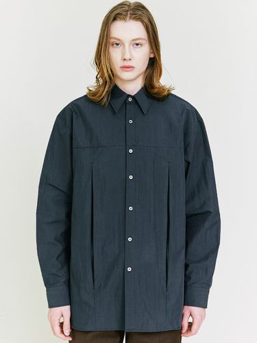 Compact Cotton] Invert Pleated Shirt - S SY - Modalova