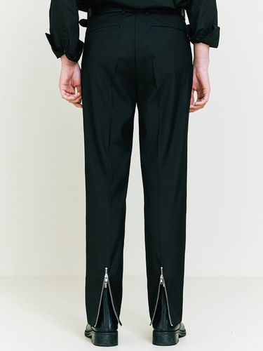 Back Zipper Vent Trousers Black - S SY - Modalova