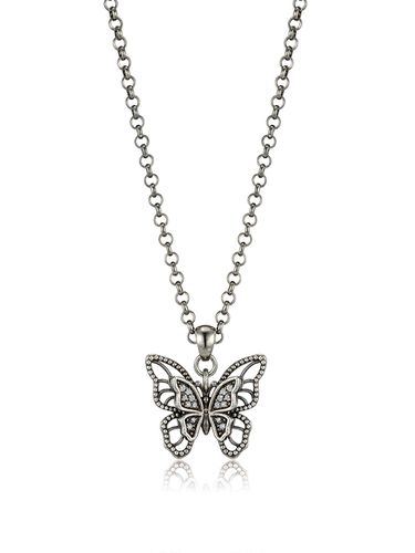 Double Butterflies Necklace - FLOWOOM - Modalova