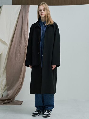 LAYERED MAXI COAT - 707. STUDIO - Modalova