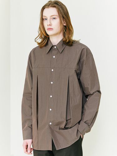 Compact Cotton] Invert Pleated Shirt - S SY - Modalova