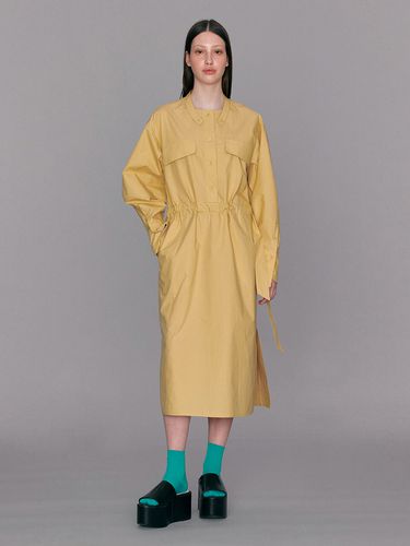 Belted Shirt Dress_Cream - ahwe - Modalova