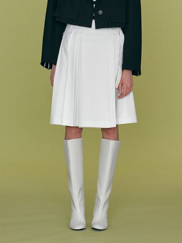 Joy Pleated Skirt_White - ahwe - Modalova