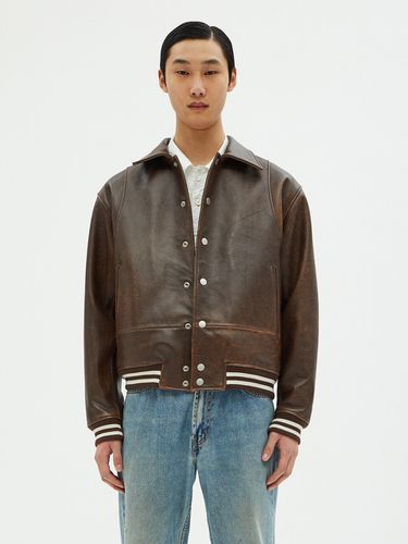 Varsity Jacket Dark Brown - ANDROS - Modalova