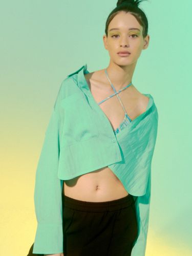 Jade Cropped Shirt_Jade Green - DAZE DAYZ - Modalova