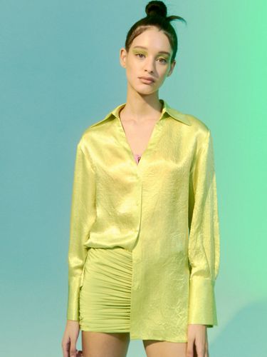 Limona Shiny Blouse Yellow - DAZE DAYZ - Modalova