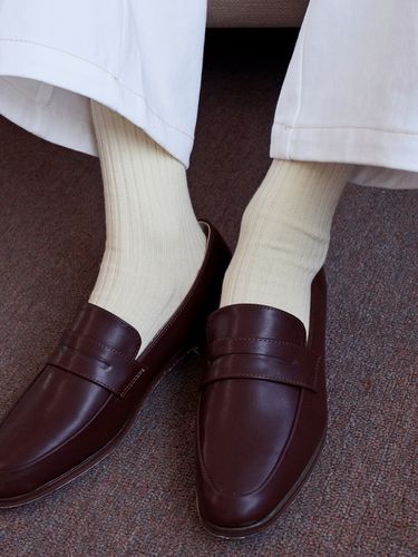 Daily Corduroy Socks (Cream) - LOEIL - Modalova