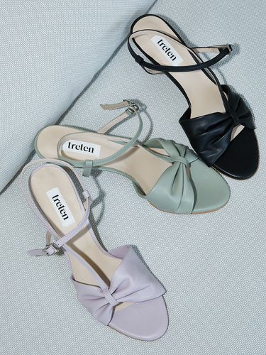 Pleats heeled sandals_3 colours - treten - Modalova