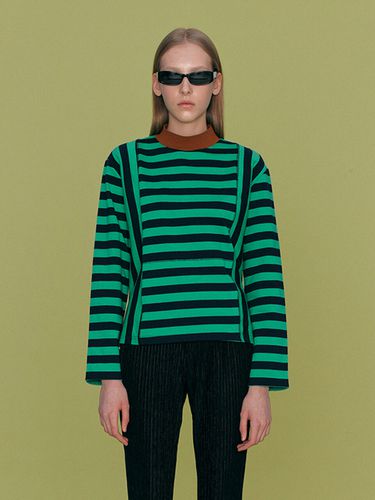 Stitch Stripe T-Shirt_Green - ahwe - Modalova