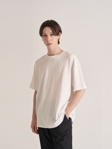 Oversized Cotton T-shirt White - inexcis - Modalova