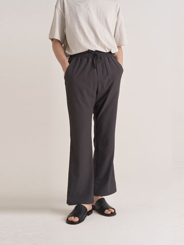 Stretchable Banding Pants Charcoal - inexcis - Modalova