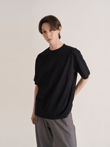 Chain Stitch Detail T-shirt Black - inexcis - Modalova