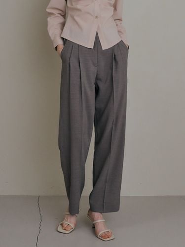 Pin-tuck Wide Pants_Olive - Ike - Modalova