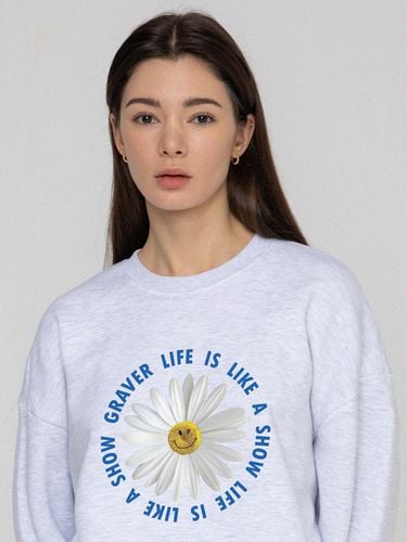 Daisy Flower Circle Logo Sweatshirt - GRAVER - Modalova