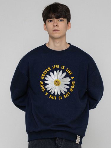 Daisy Flower Circle Logo Sweatshirt - GRAVER - Modalova