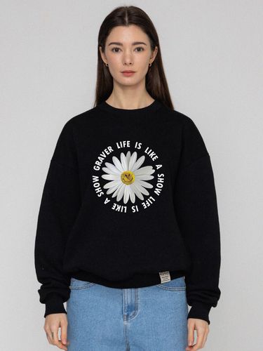 Daisy Flower Circle Logo Sweatshirt_5 Colors - GRAVER - Modalova