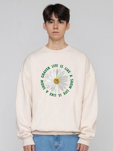 Daisy Flower Circle Logo Sweatshirt - GRAVER - Modalova