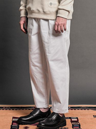 Wide-Leg Stretch-Cotton Banding Pants - FFEFF STUDIO - Modalova