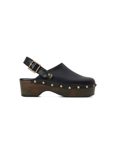 Valentina Leather Clog Mule_Black - Neute - Modalova