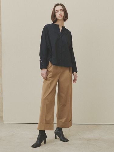 Rolled Up Wide Pants (2 Colors) - HACIE - Modalova