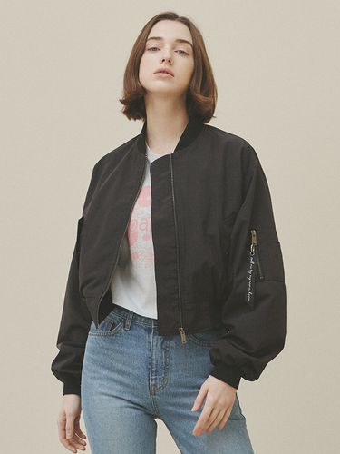 Cropped Bomber Jacket (3 Colors) - HACIE - Modalova