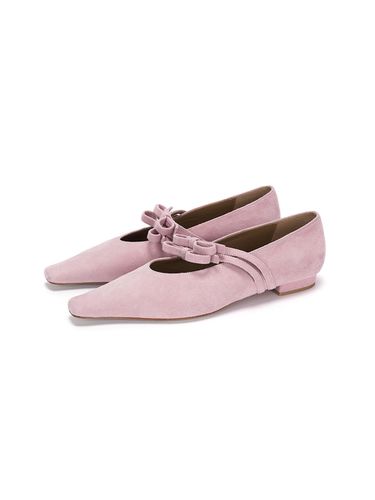 FLAT MARY JANE_pink suede - MARGESHERWOOD - Modalova