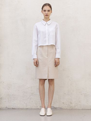 Classic Cotton Straight Skirt - DEFEMME - Modalova