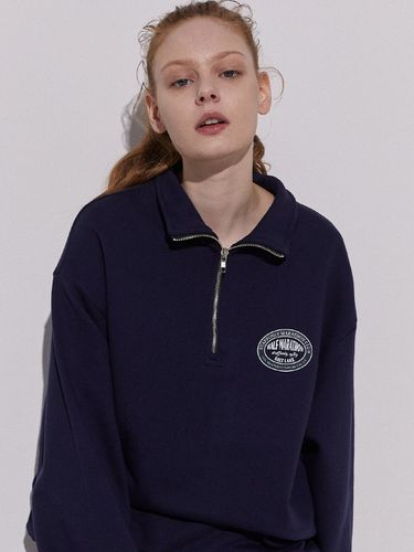 Circle Logo Half Zip-Up Sweatshirt - STAFFONLY - Modalova