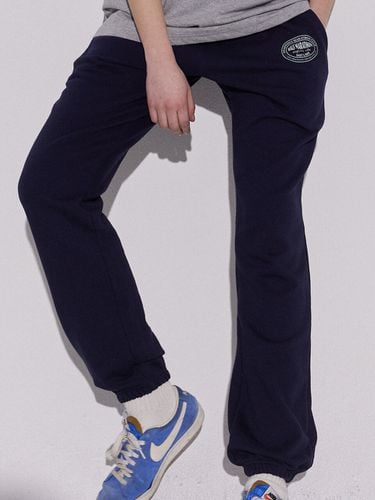 Circle Logo-Print Sweatpants Navy - STAFFONLY - Modalova