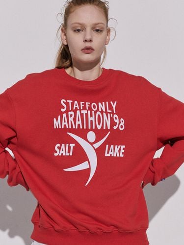 Finish Line-Print Sweatshirt Red - STAFFONLY - Modalova