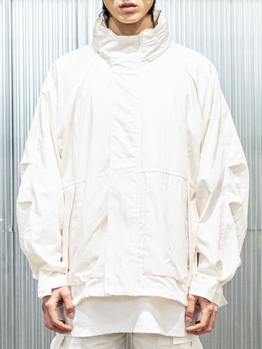 Hidden Hoodie String Shell Parka - MASSNOUN - Modalova