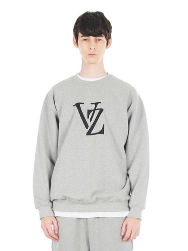 Monogram Black Big Logo Sweatshirt - VARZAR - Modalova