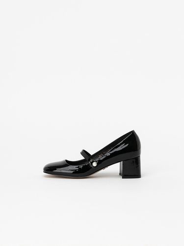 Flot Maryjane Pumps in Black Patent - CHAUSSURE LAPIN - Modalova