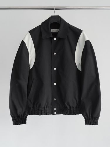 Nylon Varsity Jacket_Black - LIEU HOMME - Modalova