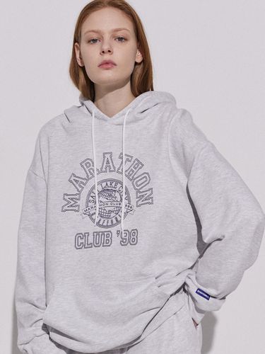 Club 98 Hoodie Melange White - STAFFONLY - Modalova