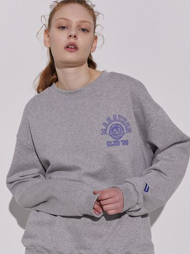 Club 98 Sweatshirt Melange Grey - STAFFONLY - Modalova