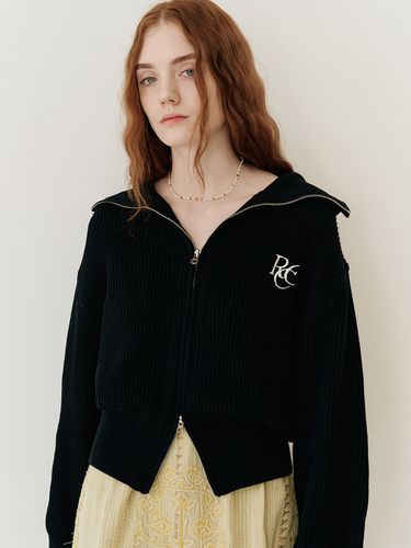 RCC Knit Zip-up Cardigan (Black) - ROCCI ROCCI - Modalova