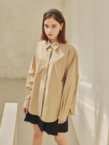 Alley Collar Basic Shirts_Beige - a.riff - Modalova