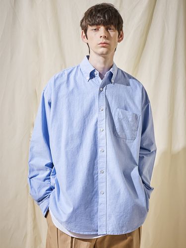 VZ Logo Big Overfit Oxford Shirt - VARZAR - Modalova