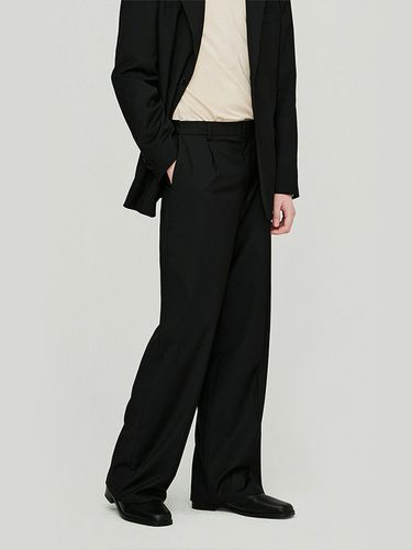 Comfortable Wide Slacks Black - THE KNIT COMPANY - Modalova