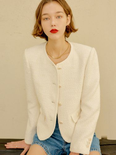 Gia Trimming Tweed Jacket (2 Colors) - LOOKAST - Modalova