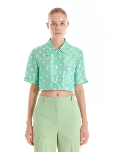 UMBIL Crop Shirt_Light Green - EENK - Modalova